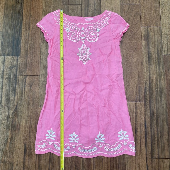Lilly Pulitzer Dresses & Skirts - Lilly Pulitzer Linen Dress Easter Egg Colors Pink Size 4